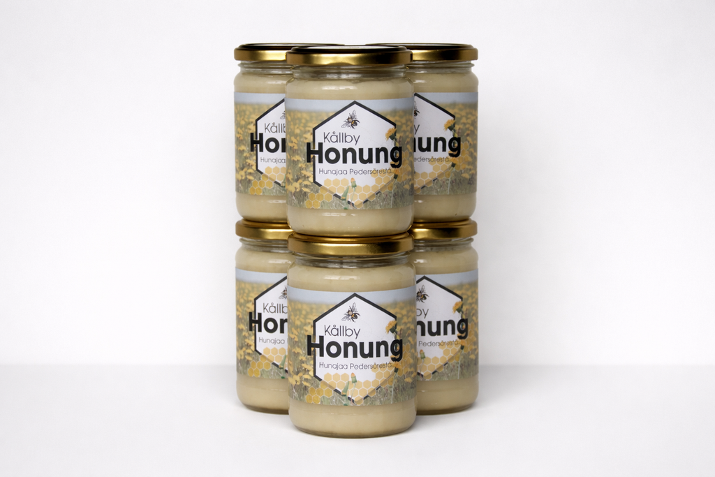 6 kpl Hunajapurkkeja 450g