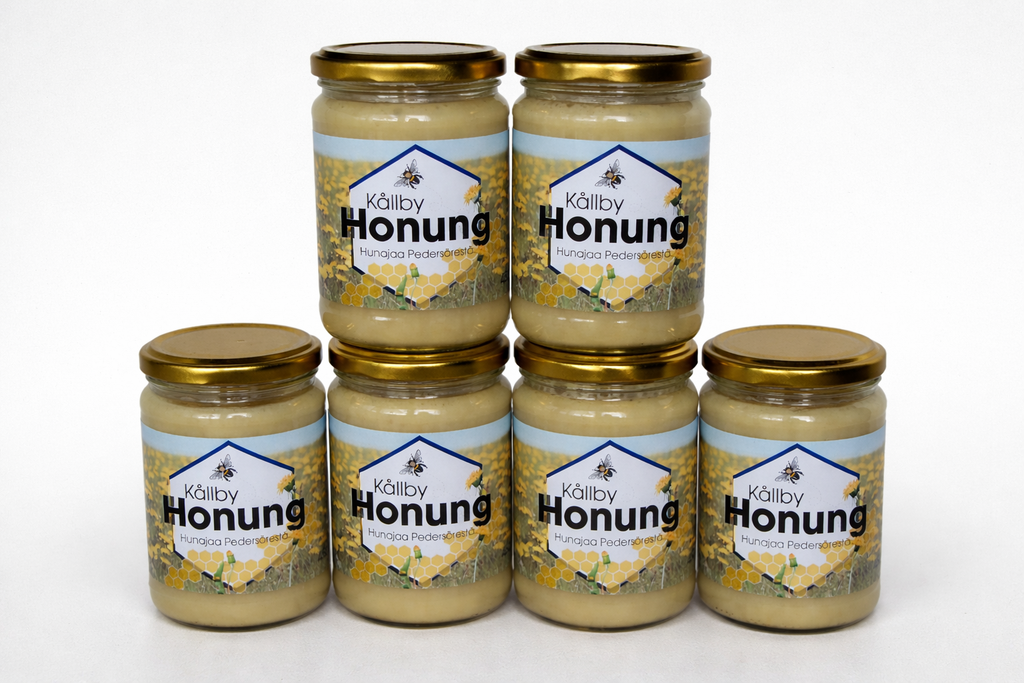 6 kpl Hunajapurkkeja 450g