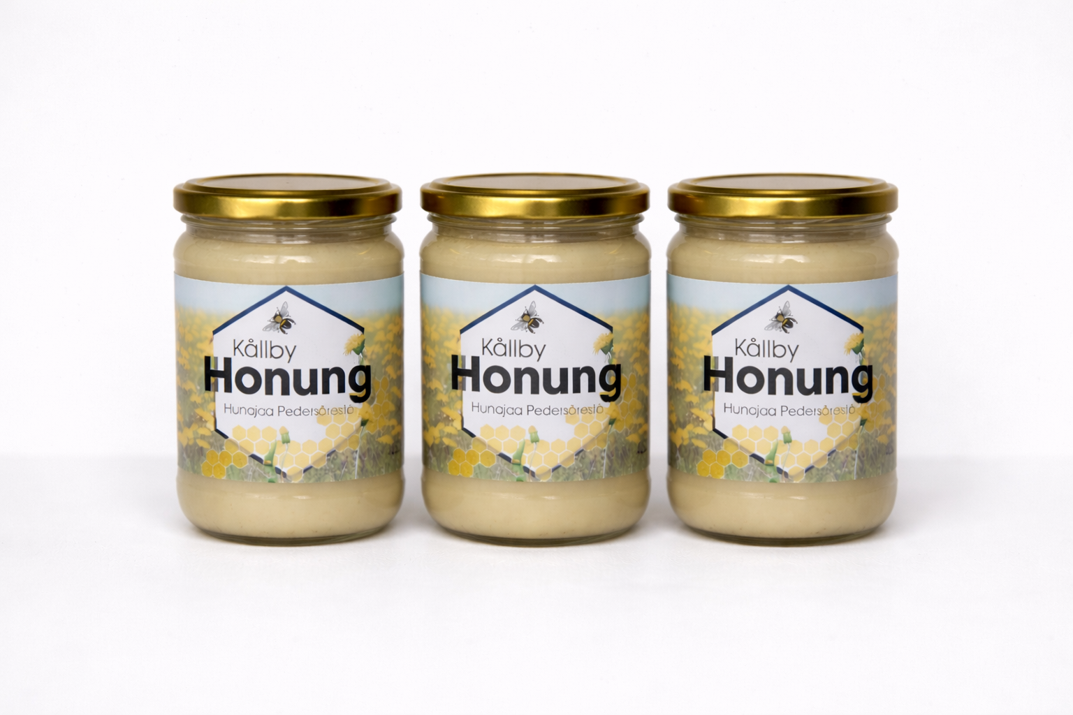 3 kpl Hunajapurkkeja 450g